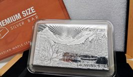 1 OZ Silberbarren Canada Maple Leaf 2024: Lim. Auflage