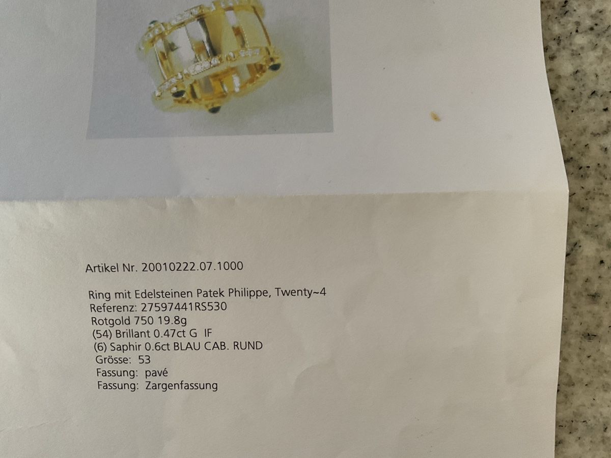 Patek Philippe Anelli: Patek Philippe  RING Twenty - 4 – Nuovo (secondo la descrizione) da Triesen venduto da Klarsicht64 3