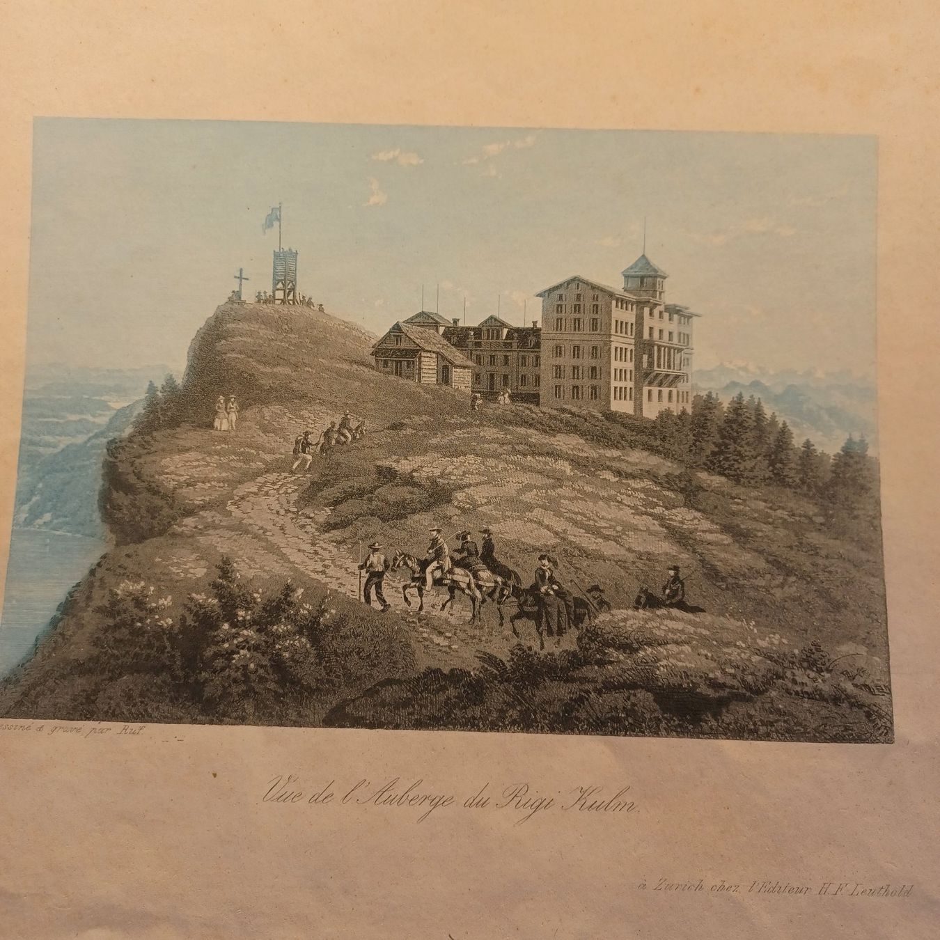 Poster & Bilder: Altes Bild. Rigi Kulm. H.F.Leuthold. – Gebraucht aus Zürich von Bellabo