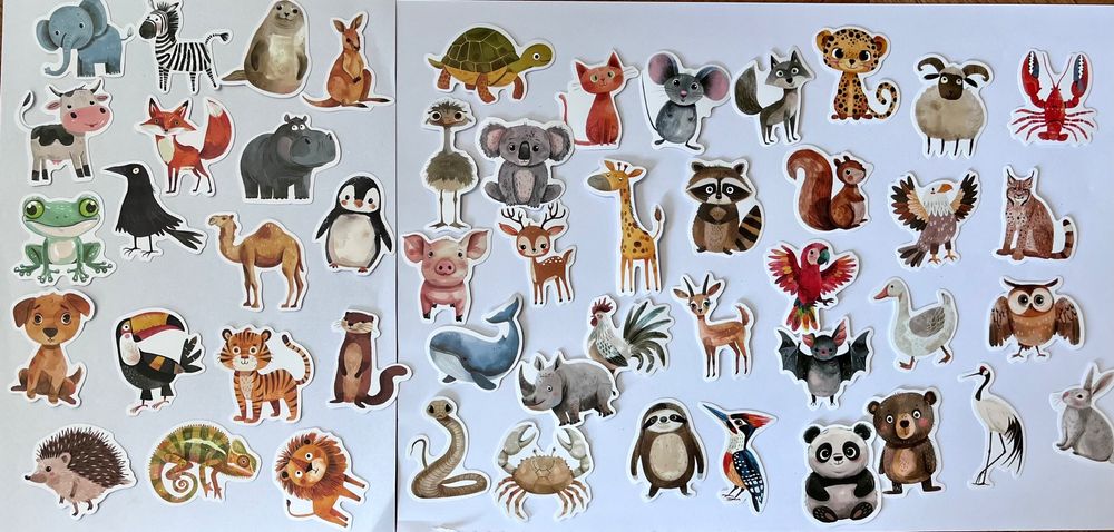 Lustige Tier Stickers, 50 Stück, unterschiedliche Motive (Neu (gemäss ...
