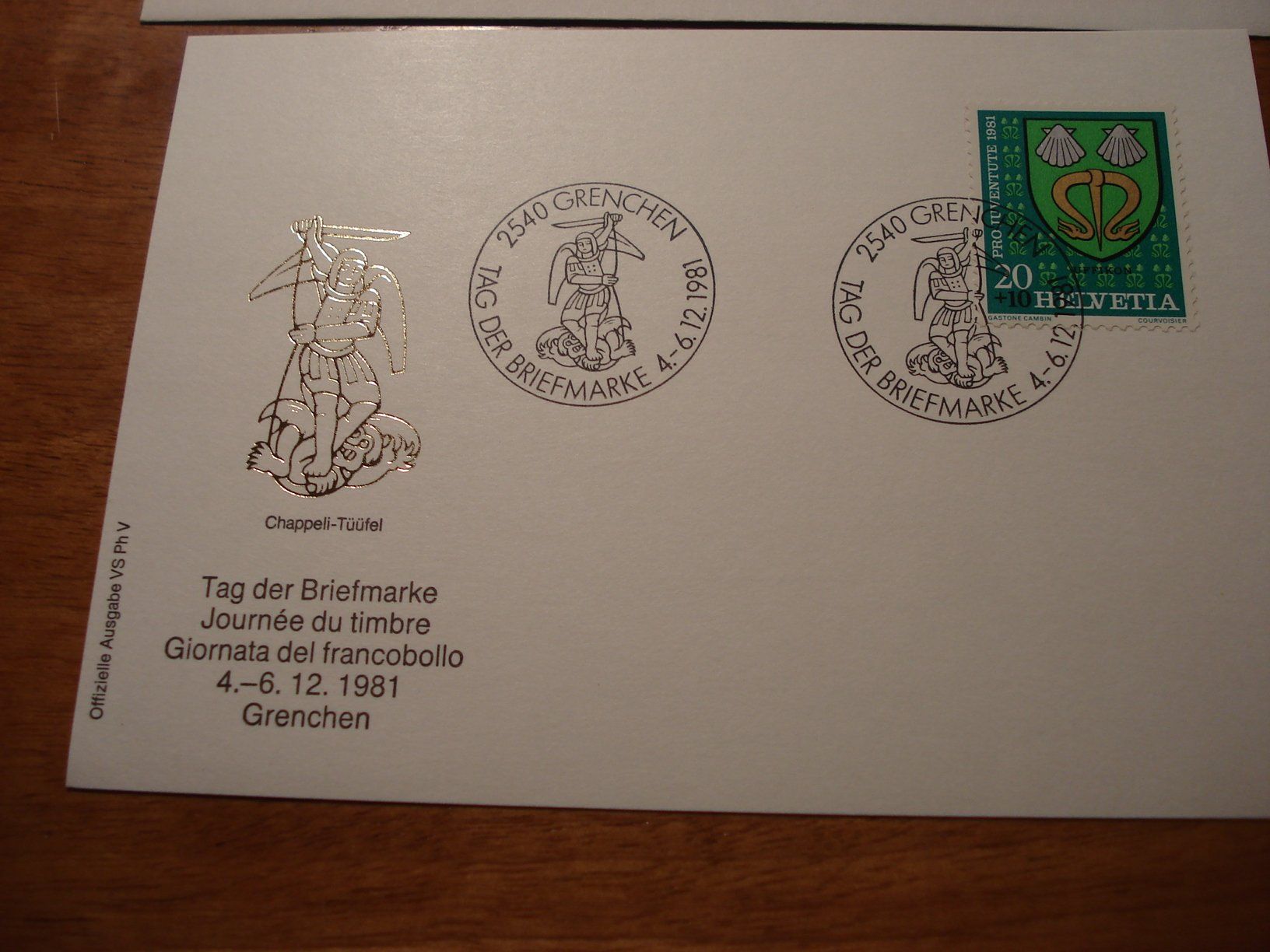 Tutti i francobolli: Tag der Briefmarke 1981 Grenchen, Brief + Karte – Usato da Niederwil AG venduto da morostahu