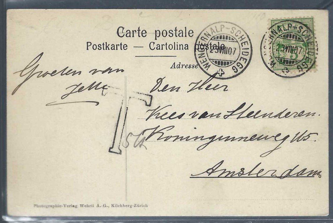 Cartoline postali: Eigergletscher, Eisgrotte. – Usato da Horw venduto da SwissSteamMemories 1