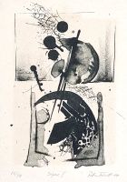 PENTRE JURASSIEN -  Lithographie petit format (1984)