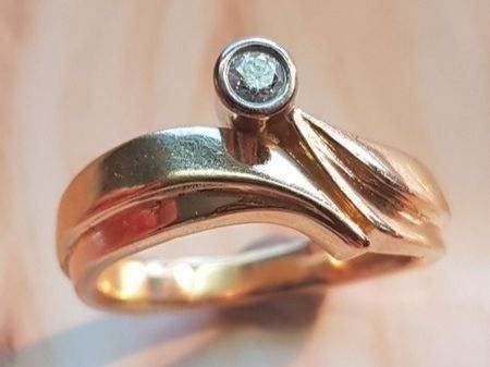 Anelli: Brillantring aus 18 Karat Verlobungsring – Nuovo (secondo la descrizione) da Unterägeri venduto da Altgoldschmuck 1