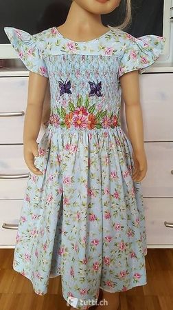 Prinzessin Handarbeit Kleid/ Unikat Blumenmädchen