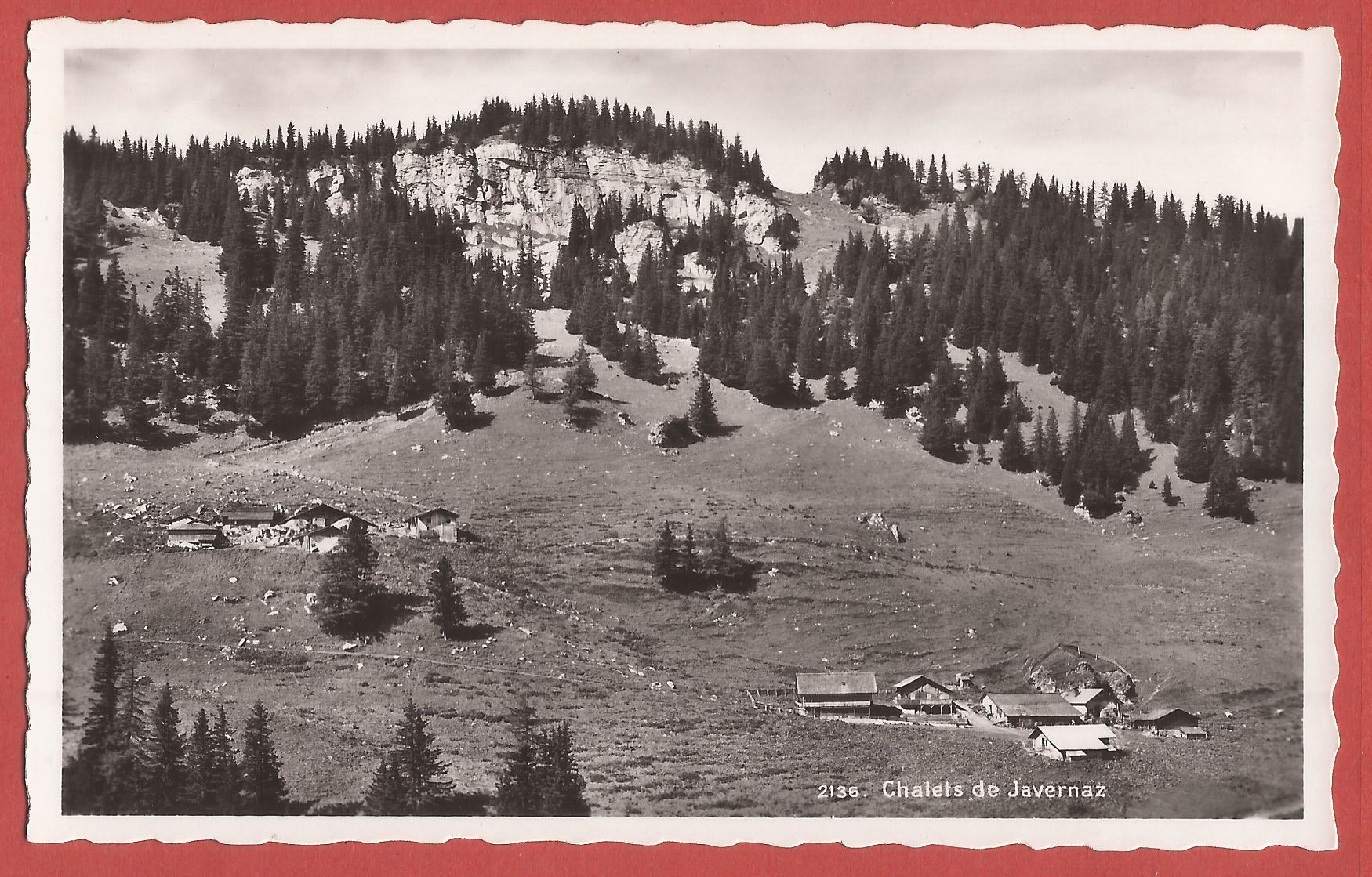 Cartoline postali: Chalets de Javernaz bei Bex - 1939 – Usato da Fislisbach venduto da Porano