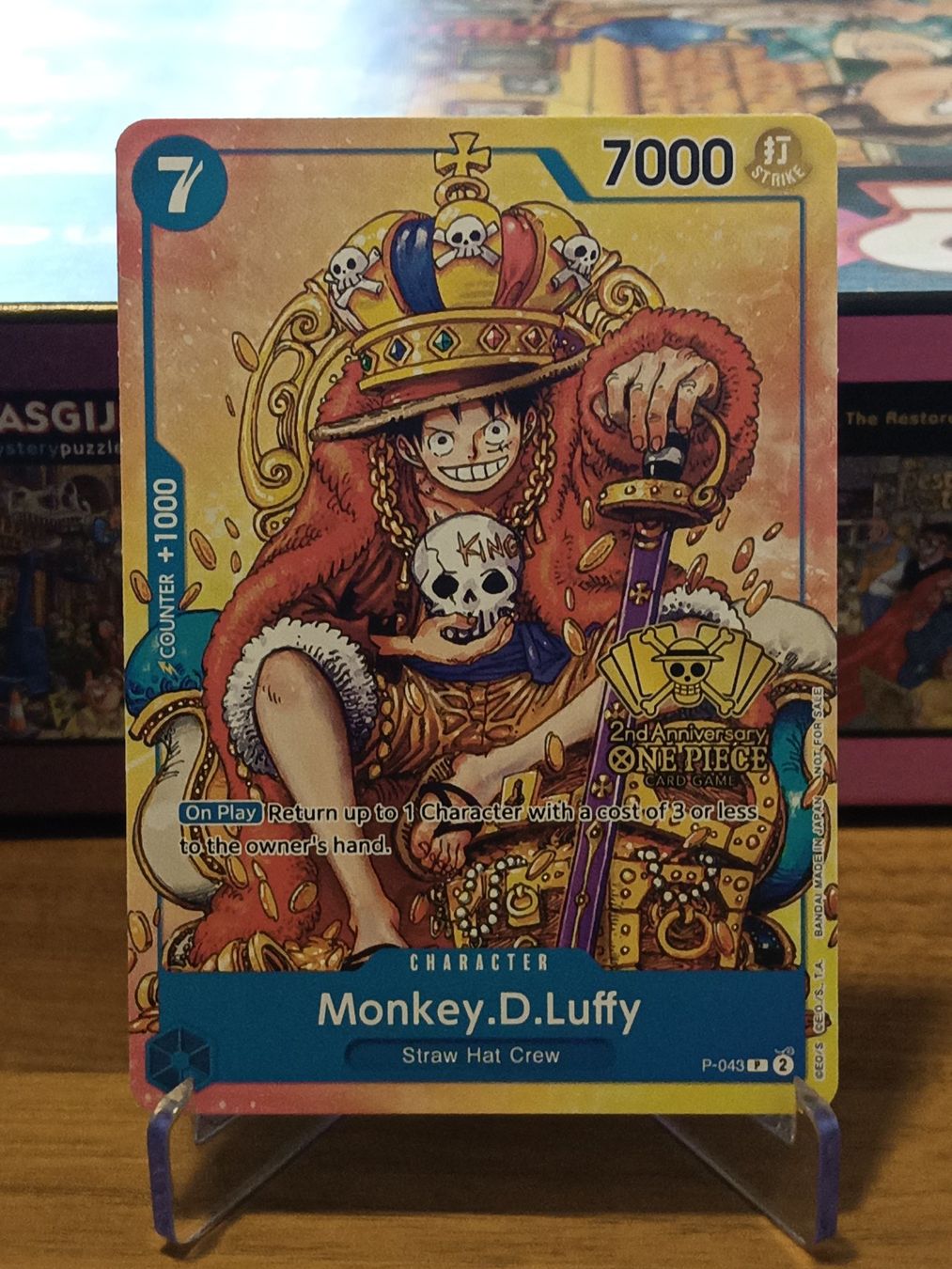 Bandai Carte collezionabili: One Piece Card Game: Monkey D. Luffy - P-043 – Nuovo (secondo la descrizione) da Wettingen venduto da Legends_of_Baden_TCG