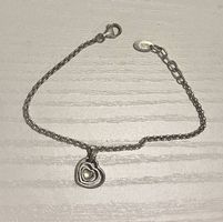 Armkette silber mit Herz-Anhänger