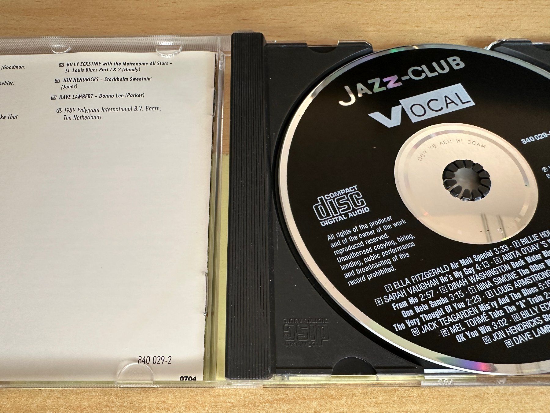 CDs: G7 Various – Jazz-Club • Vocal – Gebraucht aus Rikon im Tösstal von Alpenmutz 2
