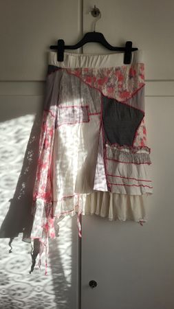 Jupe patchwork style bohème taille unique occasion bon état