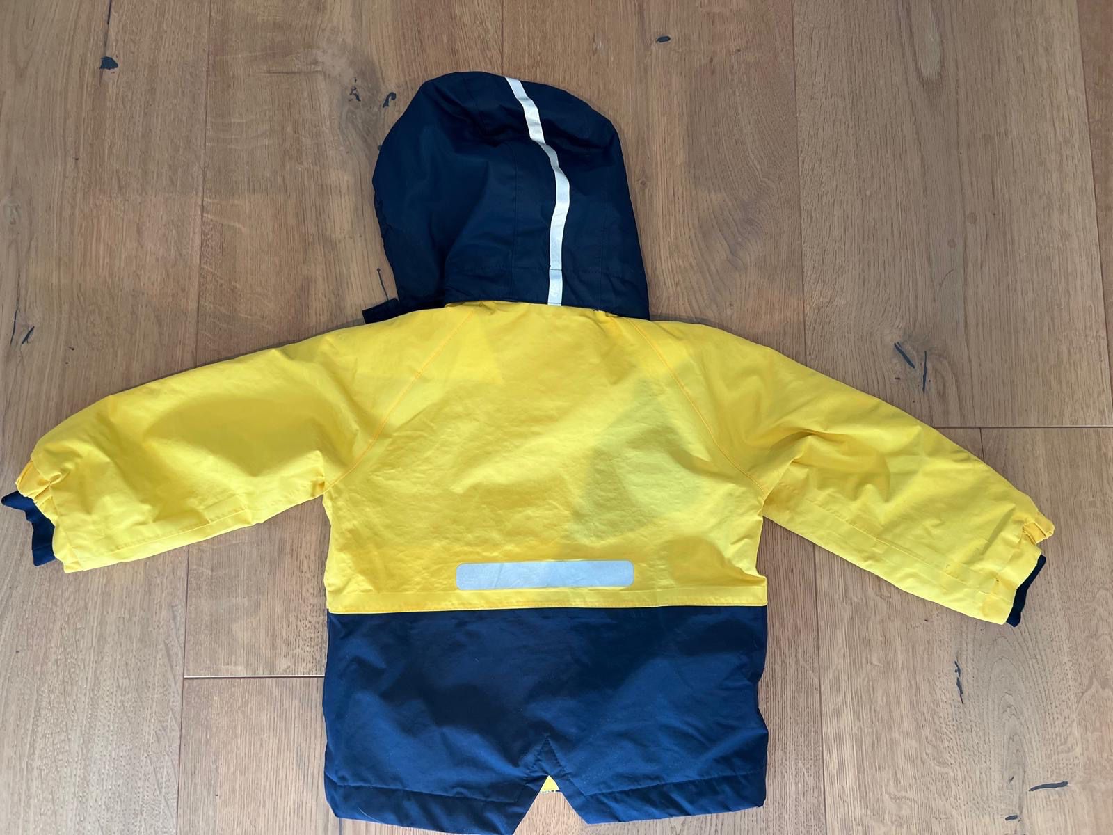 Thermo Regenjacke und Regenhose 86/92, Tchibo gelb/blau