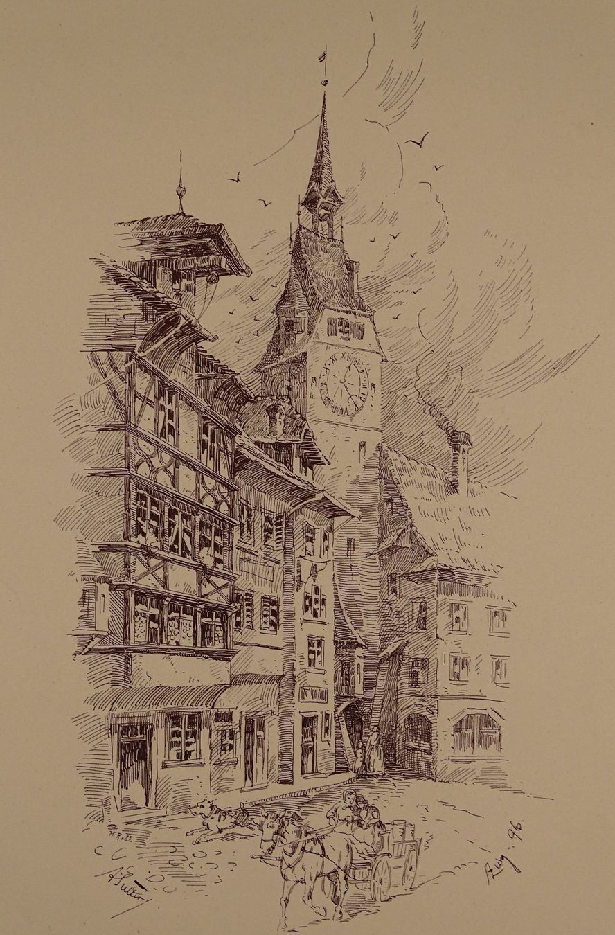 Ansichtskarten: ZUG, ZINKÄTZUNG 1897 – Gebraucht aus Grüningen von Kartensammler 2
