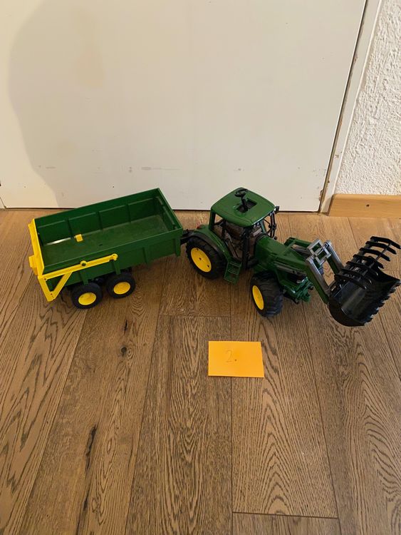 Bruder John Deere Traktor mit Anhänger | Kaufen auf Ricardo