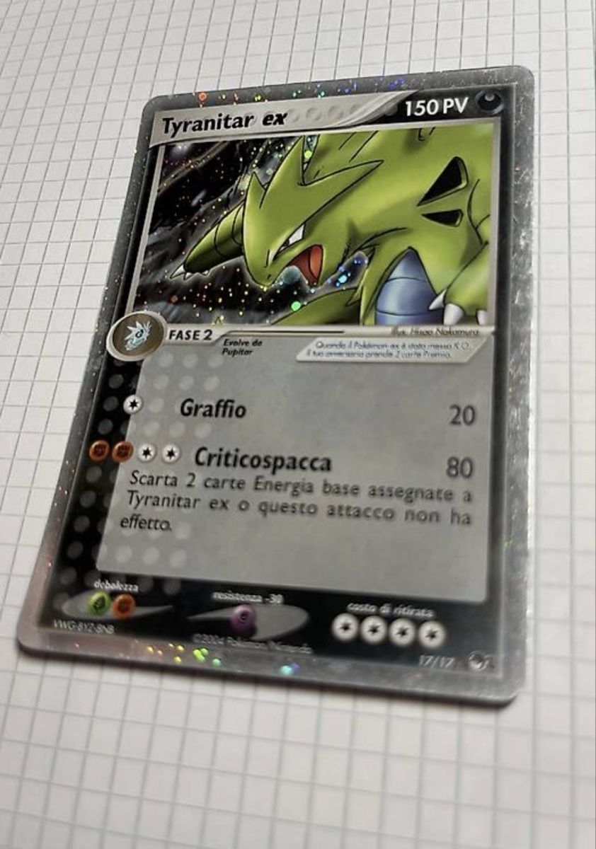 Pokémon Carte collezionabili: Pokémon TYRANOTAR EX RARE – Usato da Cademario venduto da mor_28sy