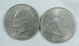 7 Stück USA Dollarmünzen Eisenhower