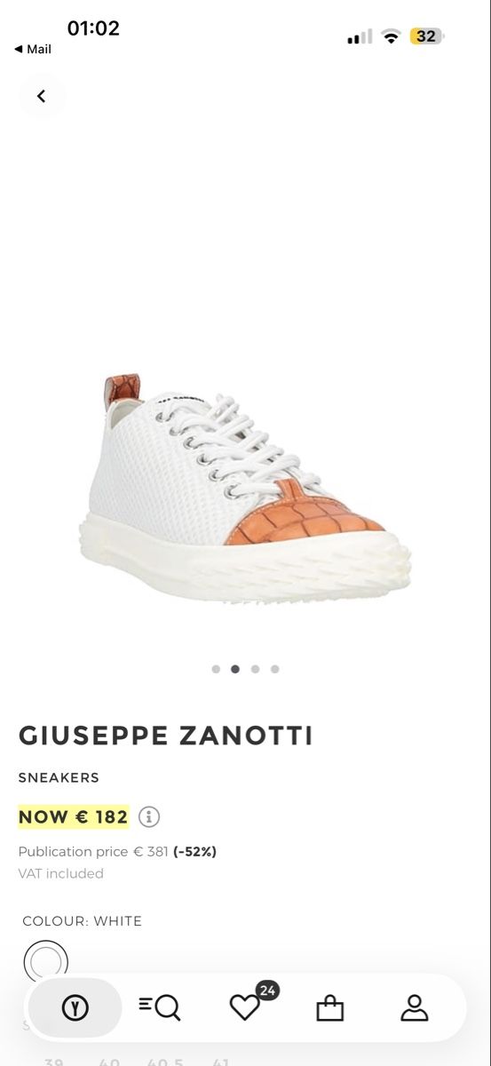 Zanotti Herrenschuhe: Sneakers Giuseppe Zanotti bianche tg43 – Gebraucht aus Grand-Lancy von leo_5b8h 2