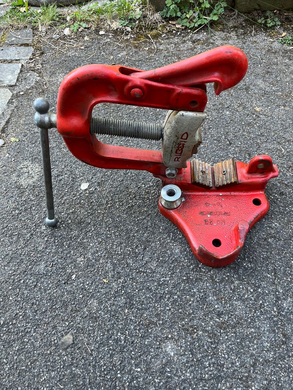 Ridgid Tutti gli attrezzi: Ridgid Rohrmontage-Schraubstock – Usato da Winterthur venduto da bauprofi07