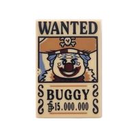 26603pb529 Buggy Wanted Poster One Piece LEGO (NEU)