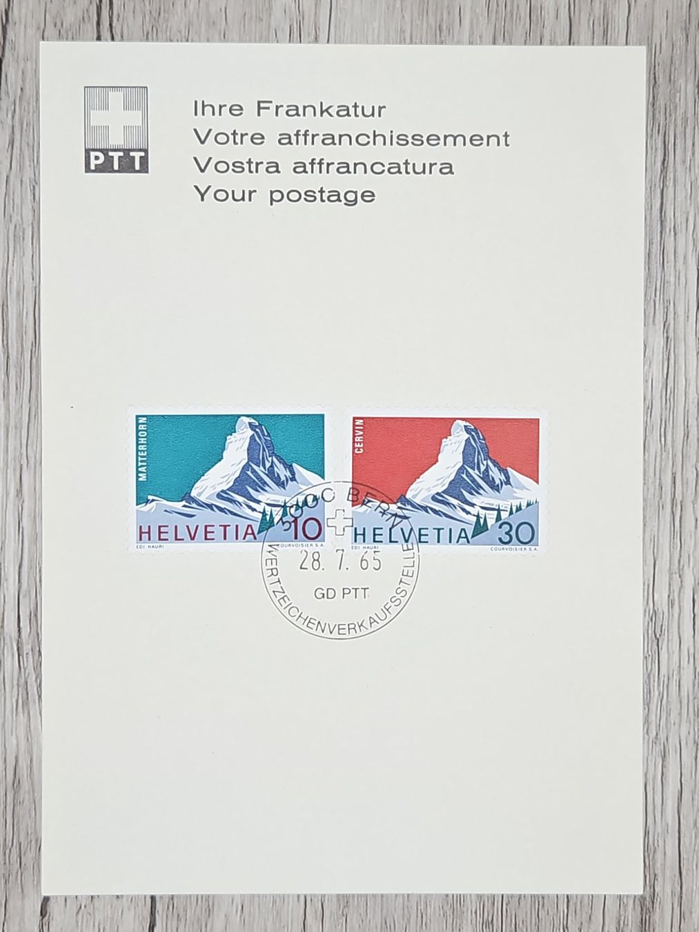 Tutti i francobolli: CL21 PTT Suisse 1965 – Usato da Cousset venduto da Patrick_Collections