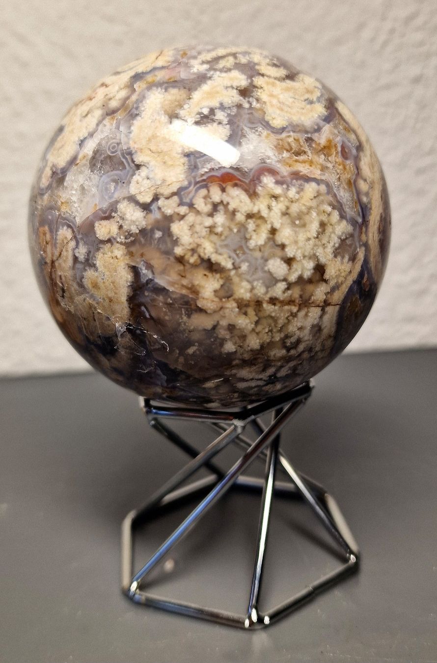 Mineralien & Heilsteine: Blumenachatkugel 74mm 566g – Neu (gemäss Beschreibung) aus Matzingen von Shay_Crystalz 2