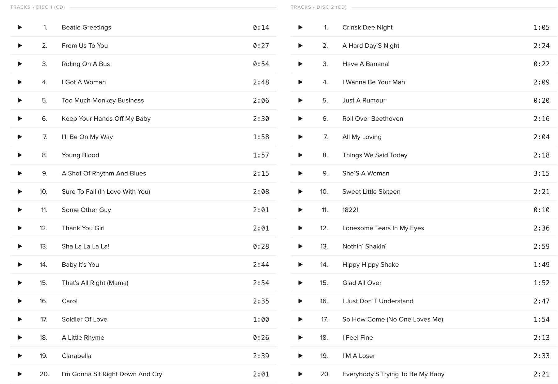 CD: DCD - The Beatles – Live At The BBC – Usato da Brunnen venduto da Barfly5 4