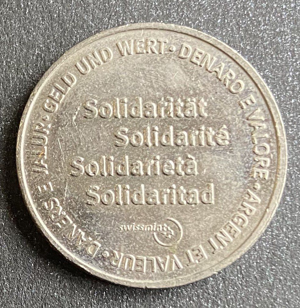 Tutti le monete: Münze  1 Solidar Expo 02 – Usato da Böckten venduto da Hansi36 1
