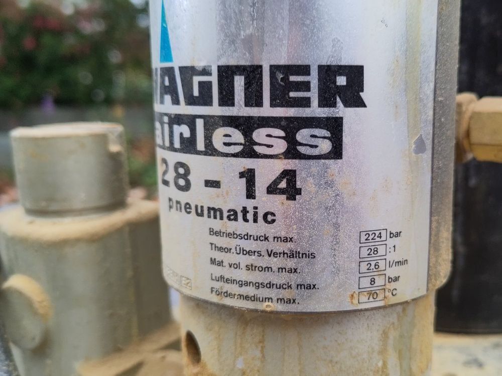 Tutti gli attrezzi: Wagner Spritzgerät airless 28-14 pneumatic – Usato da Diepoldsau venduto da Dau0 4