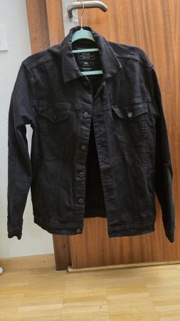 Veste en jean noire Abercrombie & Fitch homme taille XXL