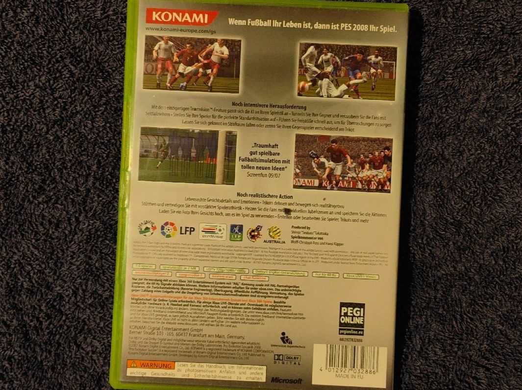 Microsoft Spiele: PES 2008 Pro Evolution Soccer Xbox 360 – Gebraucht aus Rothrist von SiddharthaMoon 1