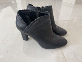 RL Leder Stiefeletten Gr. 8.5 schwarz