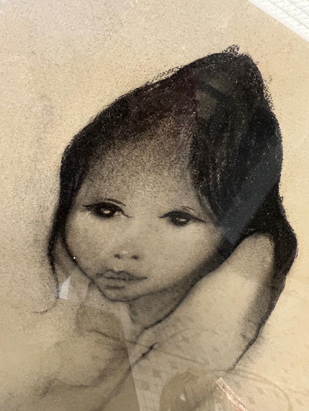 Dipinti: TABLEAU PORTRAIT ASIATIQUE SIGNÉ – Usato da Genève venduto da Qanil77 4
