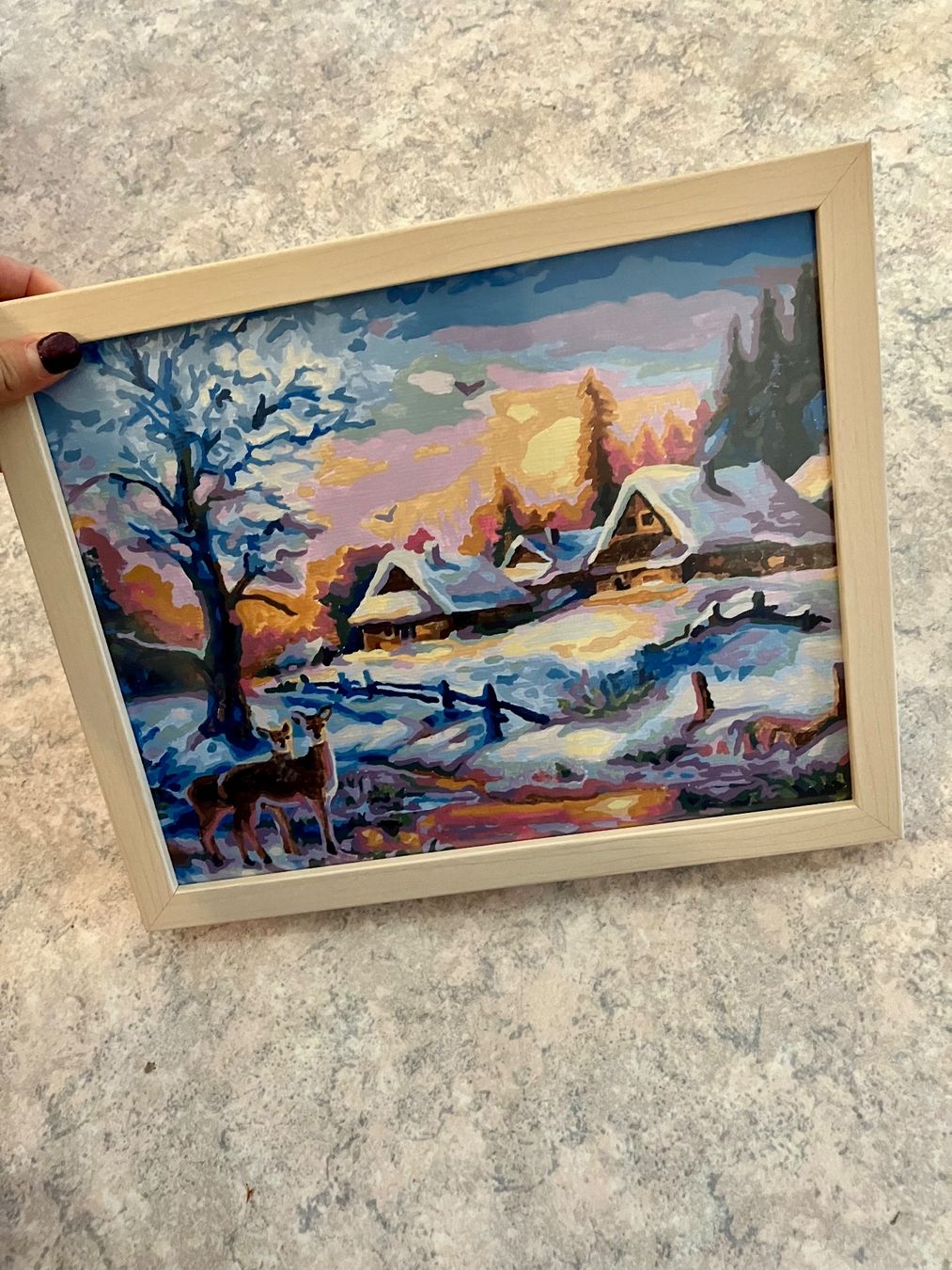 Poster & Bilder: Winterbild- Malen nach Zahlen-Rahmen – Neu (gemäss Beschreibung) aus Solothurn von Carry-11