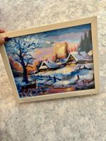 Winterbild- Malen nach Zahlen-Rahmen