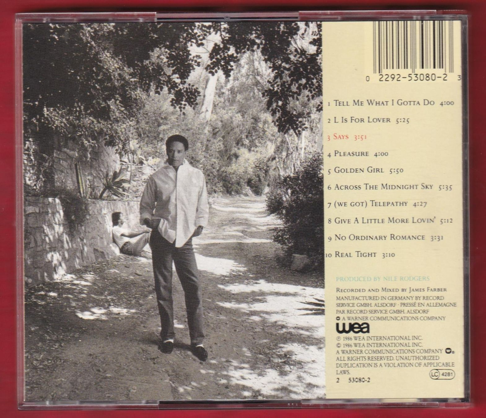 CD: Al Jarreau - L Is For Lover (CD) – Usato da Zürich venduto da Pfluftl2000 1