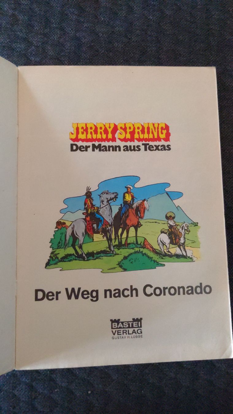Fumetti: Jerry Spring - Der Mann aus Texas Nr. 9 - Erstauflage – Usato da Niederscherli venduto da Mon_Art 2