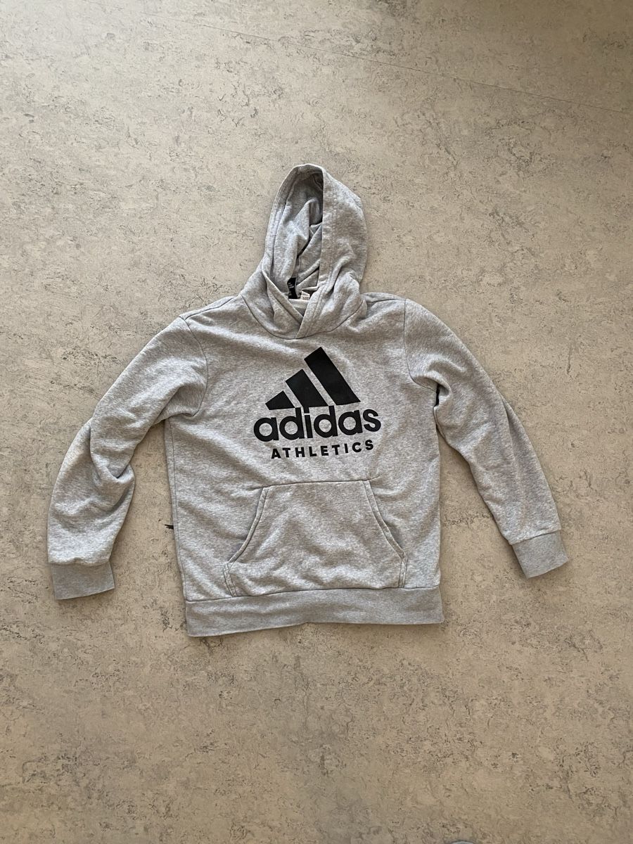 Adidas Maglioni & Felpe: Adidas M hell-grau Sweater Pullover Hoodie mit Kapuze – Usato da Zürich venduto da Gamecards 1