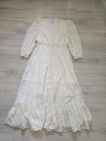 Choklate Paris Kleid, Gr. XL, creme, Boho-Stil, neuwertig