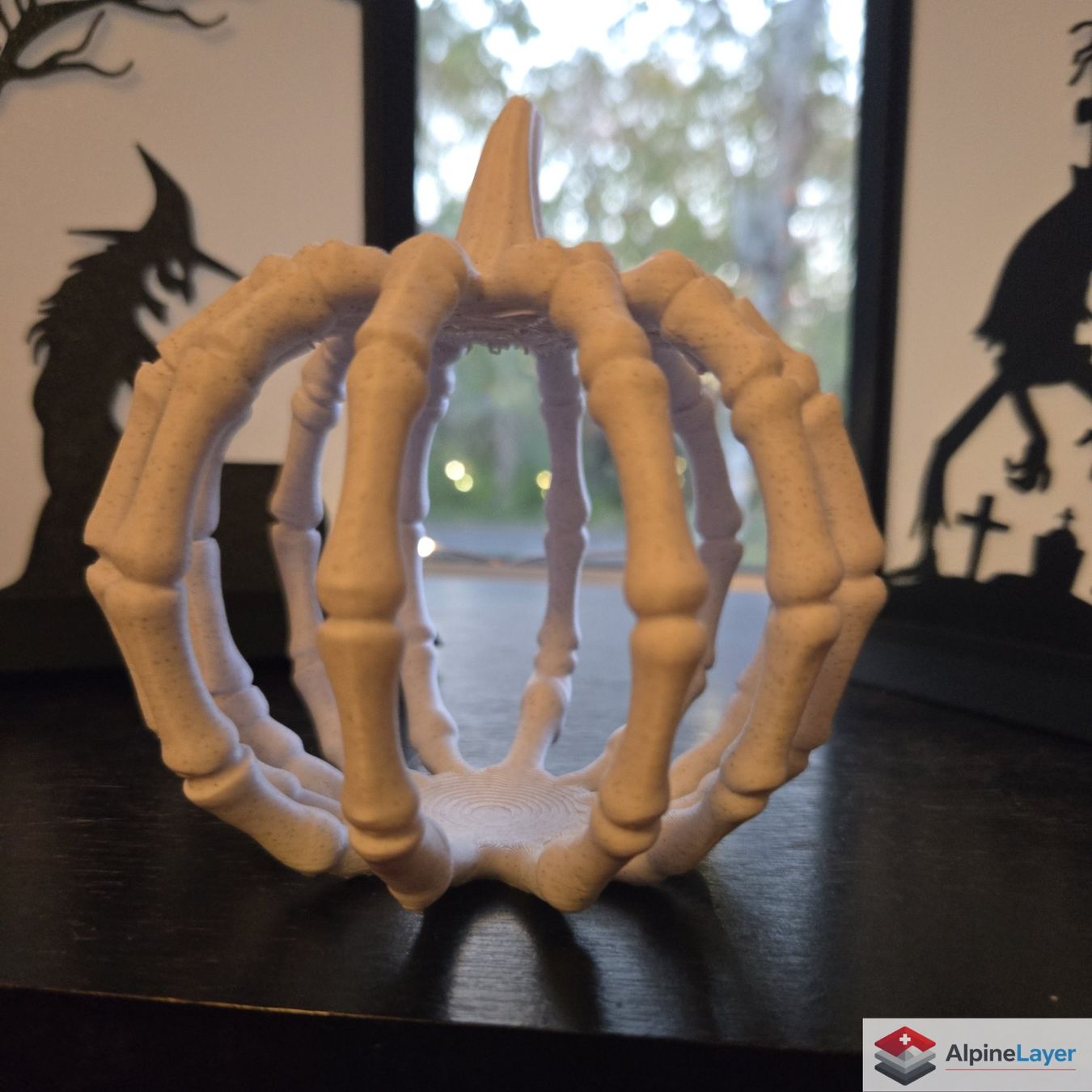 Tutte le decorazioni: Bone Lattice Pumpkin 3D Printed Decor White – Nuovo (secondo la descrizione) da Losone venduto da AlpineLayer 2