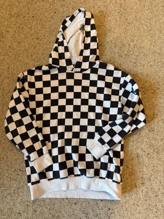 Cooler Schachbrett-Hoodie von H&M, Gr. 134/140, Top!