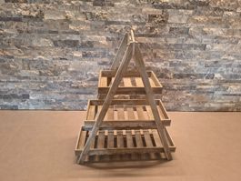 Kräuter Etagere Regal Holz 3 Ablagen Höhe 68 cm Breite 58 cm