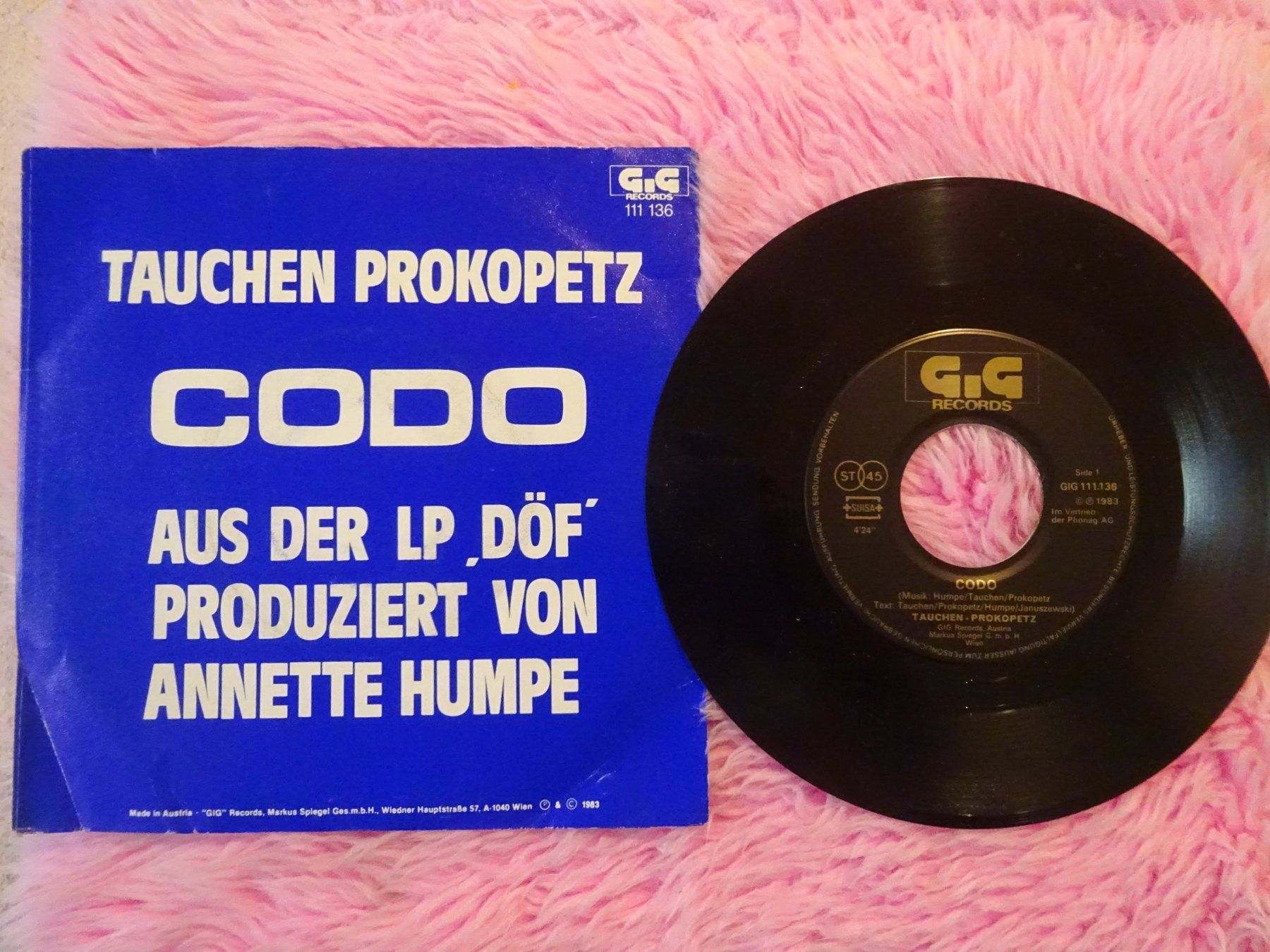 Dischi in vinile: TRIO ** DA DA DA // DÖF ANNETTE HUMPE ** CODO – Usato da Luzern venduto da xrayspex99 2