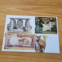 Banknoten Brief - Lettre avec billet de banque Colombie