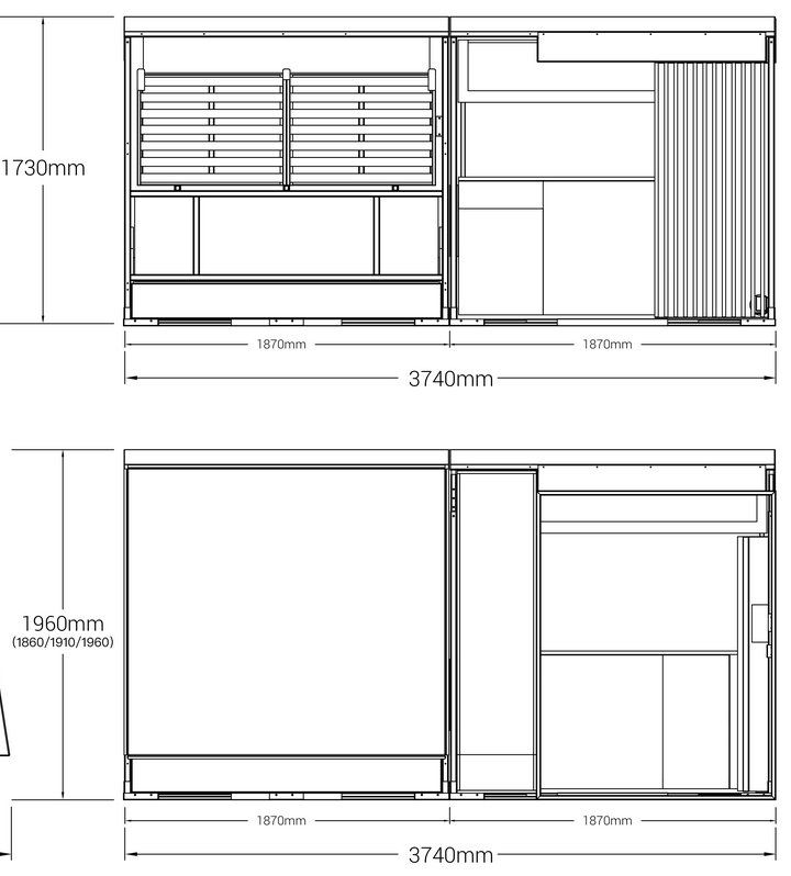 Mobilhome: L3H2 Camper Vanbox - 2  multifunctional module – Usato da Hinterforst venduto da myBRO 2