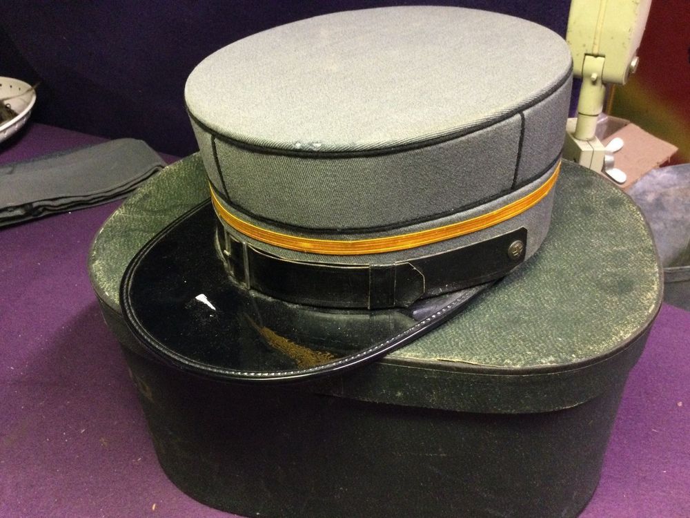 Schottischer Tam O‘Shanter Hut – Woll-Barett Grün Mit Pompon (Größe 7 3/8)