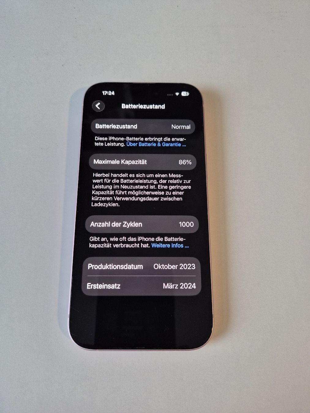 Apple Telefoni cellulari / Smartphones: iPhone 15 128Gb rosa – Usato da Nebikon venduto da ber_6tqh 1