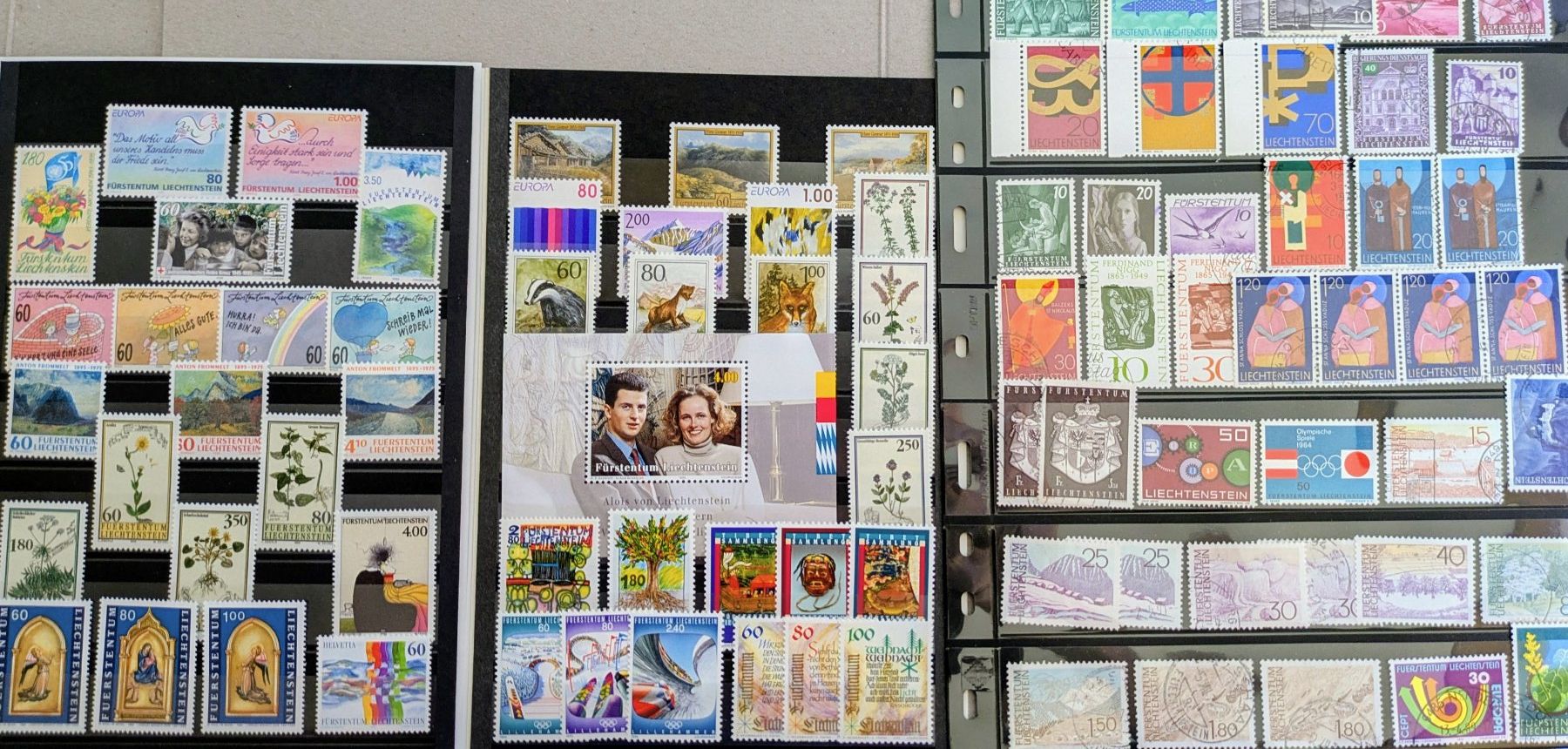 Tutti i francobolli: kleine Sammlung  Liechtenstein – Usato da Madiswil venduto da Hglotz 4