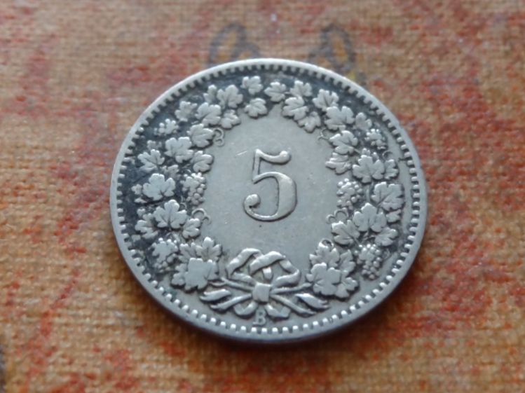 Tutti le monete: 5 Rp. 1894   (C) – Usato da Romanel-sur-Lausanne venduto da Swift13 1