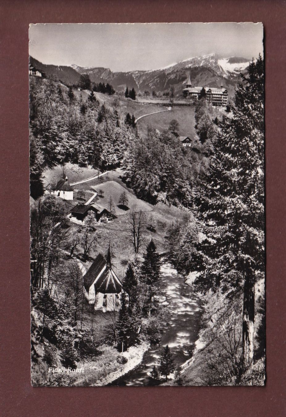 Cartoline postali: FLÜELI-RANFT - 1951 – Usato da Pully venduto da nicecards