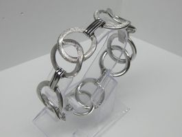 spezielles Vintage Armband Silber 800 Ringe / 18.8 cm