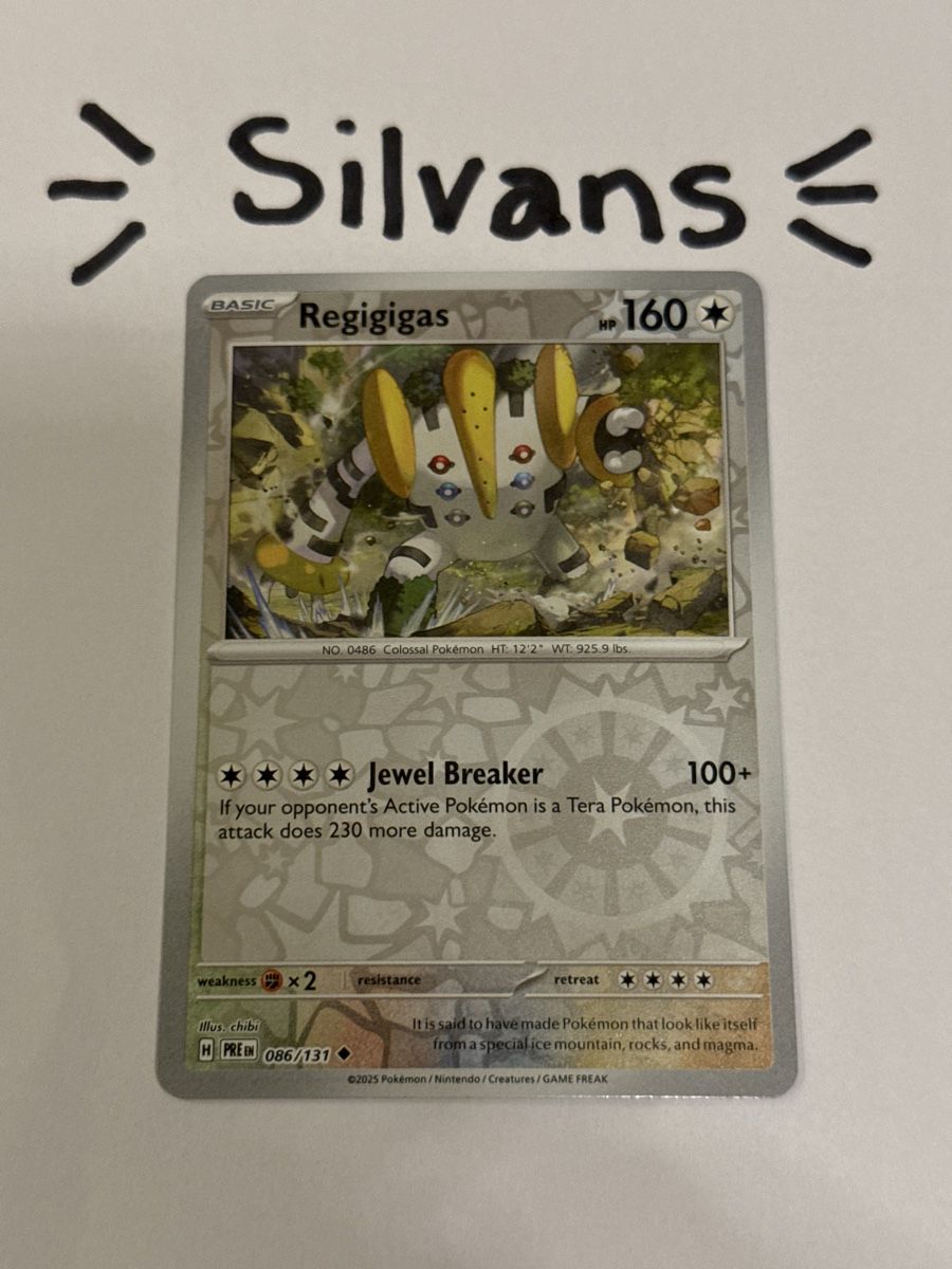 Pokémon Sammelbilder & Trading cards: Regigigas Reverse Holo 086/131 Prismatic Evolutions Englisch – Neu (gemäss Beschreibung) aus Wil SG von Silvans